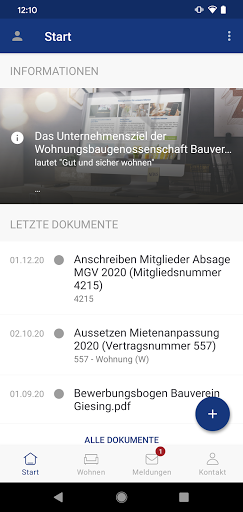 Android application Mein BV Giesing screenshort
