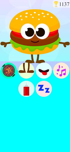 Android application Talking Burger Cooking Game screenshort