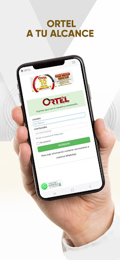 Android application ORTEL screenshort