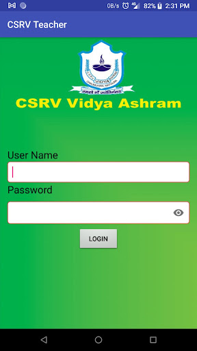 Android application CSRV TEACHER APP screenshort