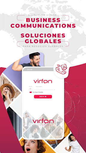 Android application Virfon App screenshort