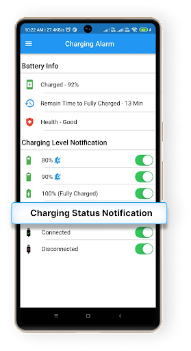 Battery Charging Alarm on Full Screen 3