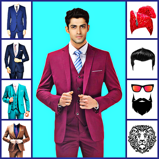 Men office suit photo editor  Icon