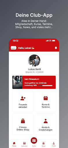 Android application Fitnessturm Haslach screenshort