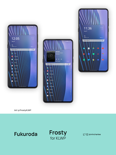 Android application Frosty for KLWP screenshort