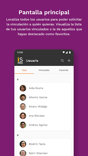 Android application iSocialPro screenshort