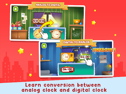 Screenshot of Telling Time Academy