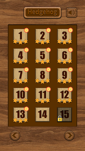 Android application Escape Hedgehog - slider screenshort