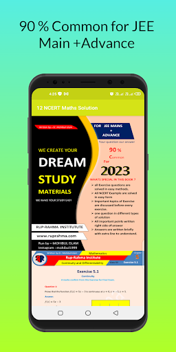 Android application 12 NCERT Mathes Solution screenshort