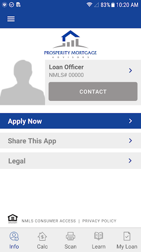 Android application HomeNOW by Prosperity Mortgage screenshort