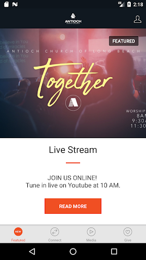Android application Antioch Church LB screenshort