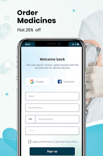 Android application GFC Globalhealth screenshort
