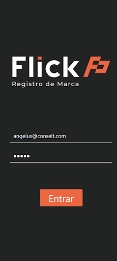 Android application Flick Registros screenshort