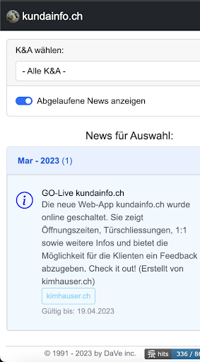 kundainfo.ch Screen 2