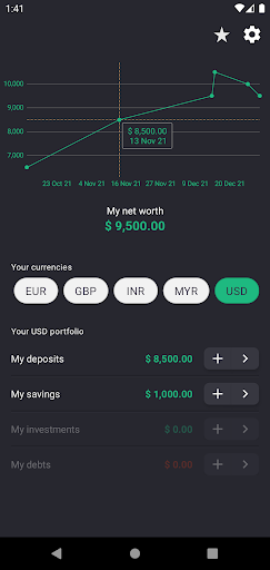 Screenshot of Money & FD Manager / Tracker