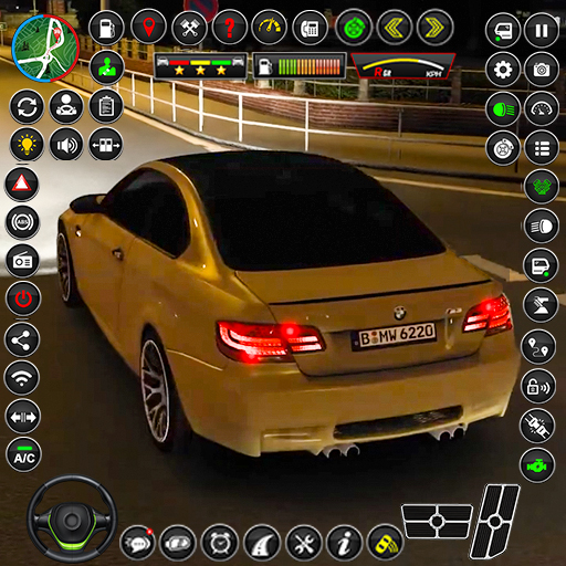 Real Car Driving Car Parking Logo