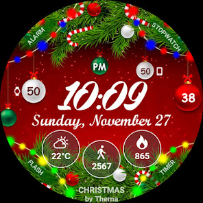 Imágen 9 Christmas Lights Watch Face android