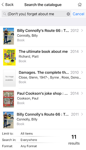 Penrith City Library App Screen 3