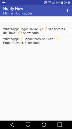 Android application NotifyNOW screenshort