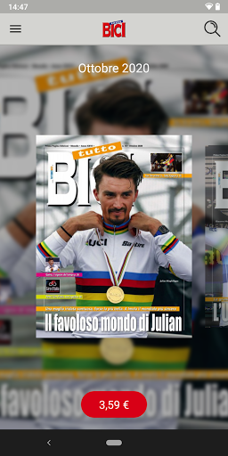 Android application tuttoBici screenshort
