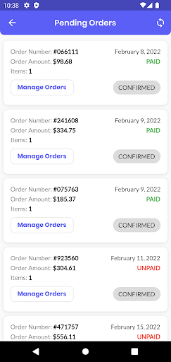 zCart Delivery: Demo app Screen 3