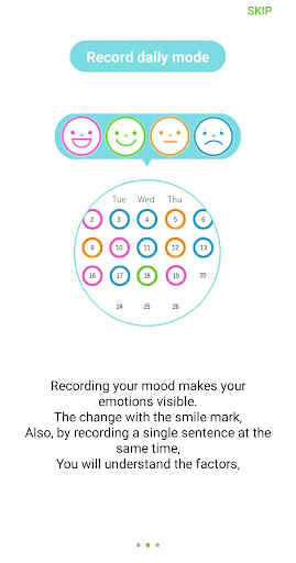 Mood Diary mental health app Screen 3