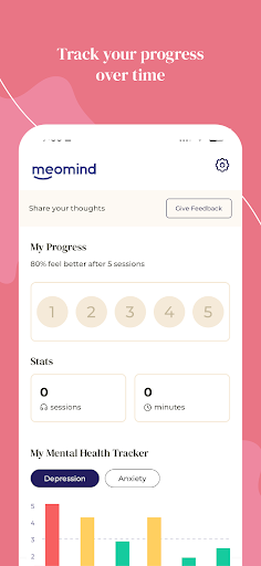 Screenshot of Meomind - Therapy Anytime