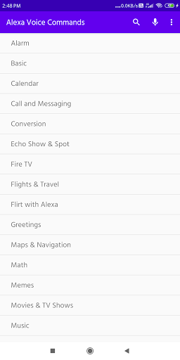 Amazon Alexa Voice Commands Screen 2