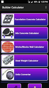 Builder Calculator - Concrete Unknown