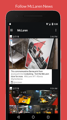 Team McLaren F1 News fan app