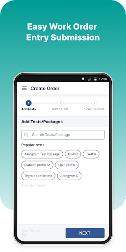 Android application ThyroNXT by Thyrocare screenshort