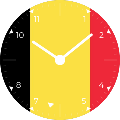 Android application Belgium Analog Watch Face screenshort