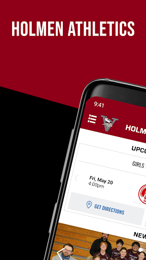 Android application Holmen Athletics screenshort