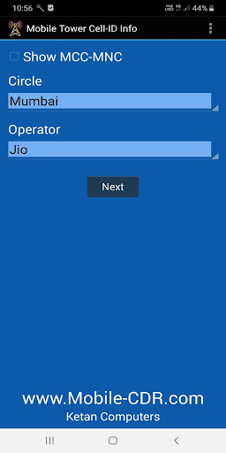 Android application Mobile Tower Cell-ID Info screenshort