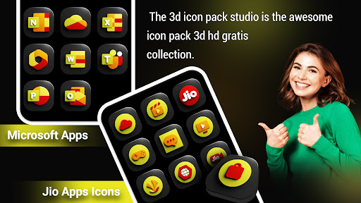 3D Material Color Icon Pack Screen 2