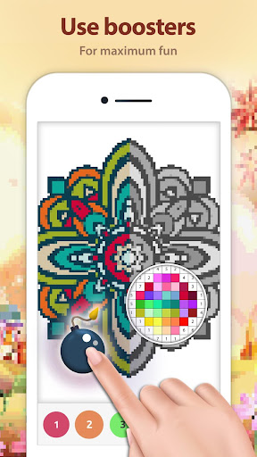 Screenshot of Mandala Color by Number