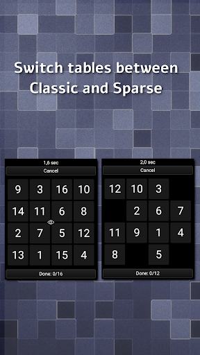 Schulte Table Screen 2