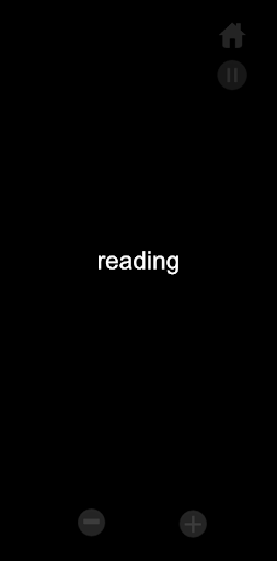 Simple Speed Reading Screen 3
