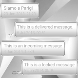 Theme Frame W Silver for SMS icon