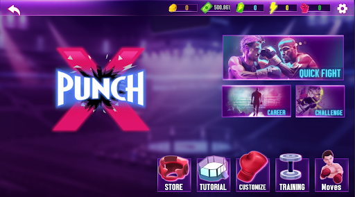 Android application XPunch - Fighting Game screenshort