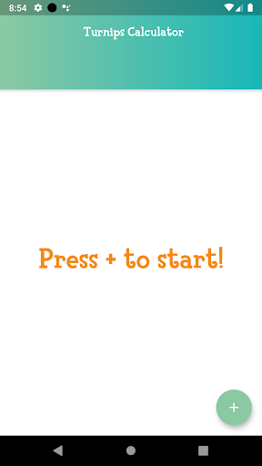 Android application Turnips Calculator Animal Cros screenshort