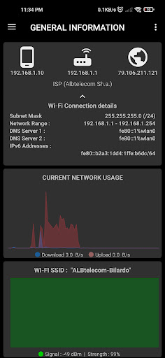 Android application NetMan: Network Tools & Utils screenshort