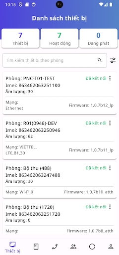 Android application Âm thanh trường học screenshort