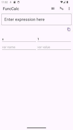 Android application FuncCalc screenshort