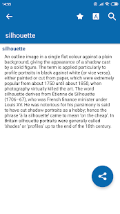 Oxford Dictionary of Art Captura de pantalla