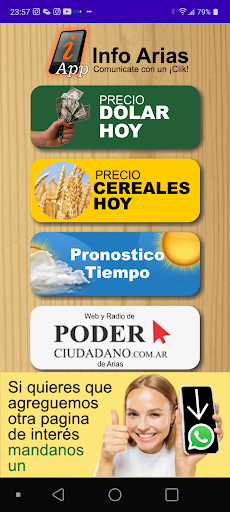 InfoArias Screen 2