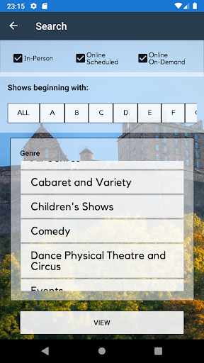 Plan My Fringe Screen 3