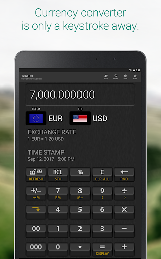 Screenshot of 10BA Pro Financial Calculator