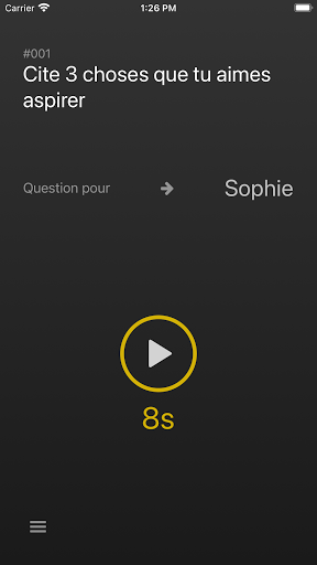 Android application 8 secondes - Jeu d'ambiance screenshort