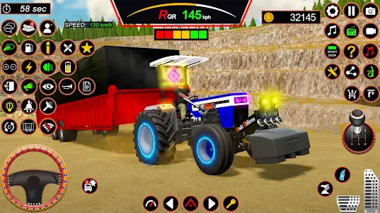 トラクター農家の収穫ゲーム